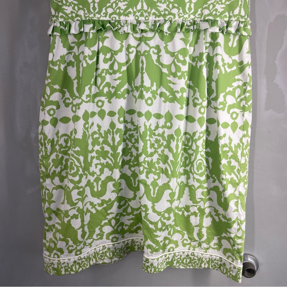 Cynthia Steffe Lime Green and White  Dress Women Size 10 - Picture 7 of 14